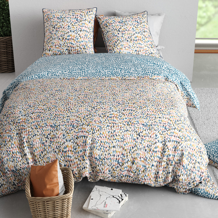 Parure Housse De Couette 3pcs 100% Coton 57 Fils ORIANE