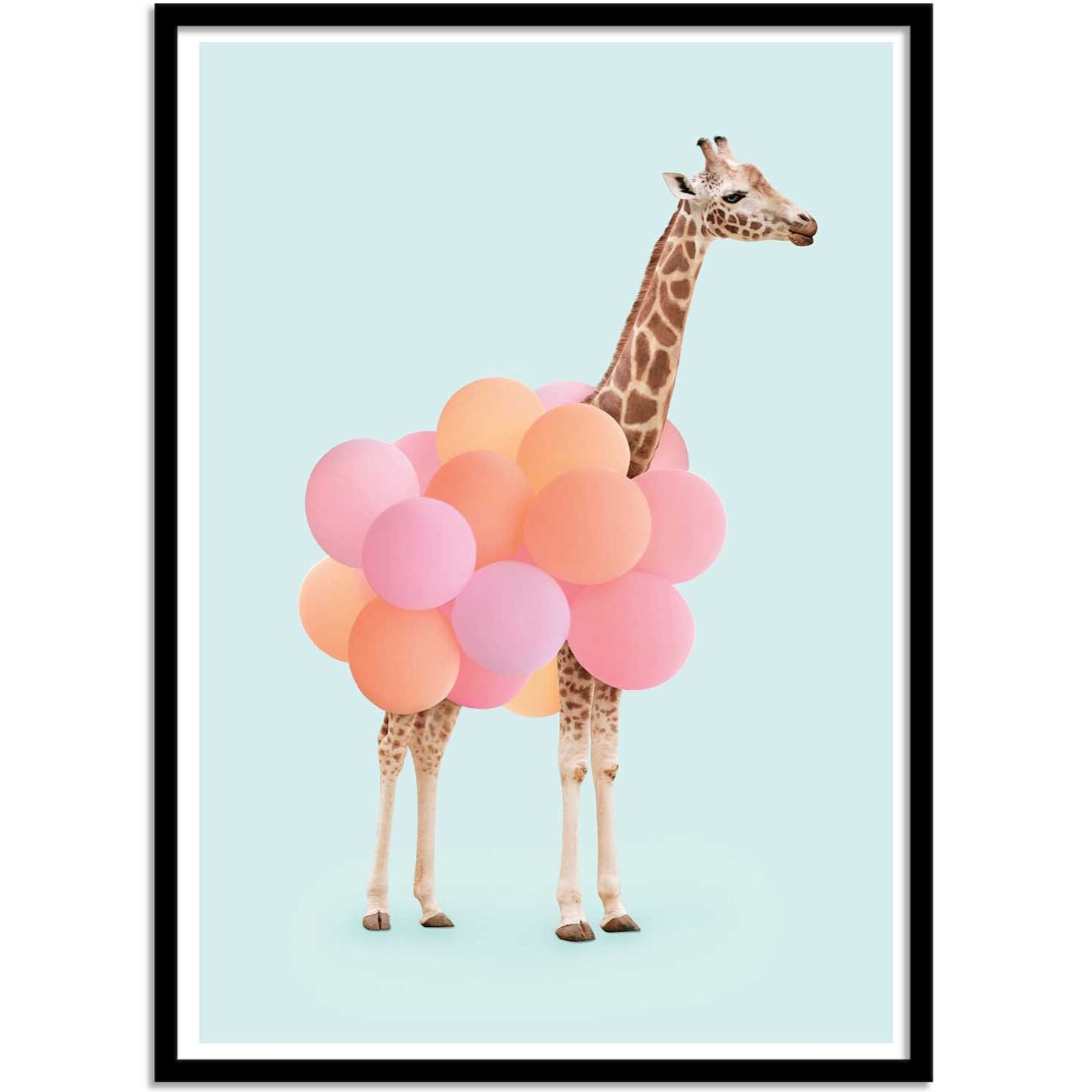 Affiche - Giraffe Balloon - Paul Fuentes
