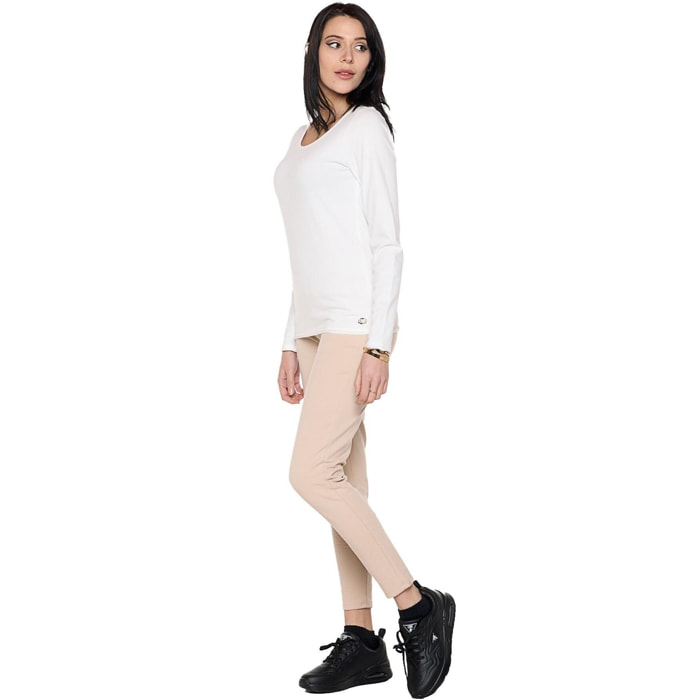 Camiseta de manga larga para mujer "Nunca sin"