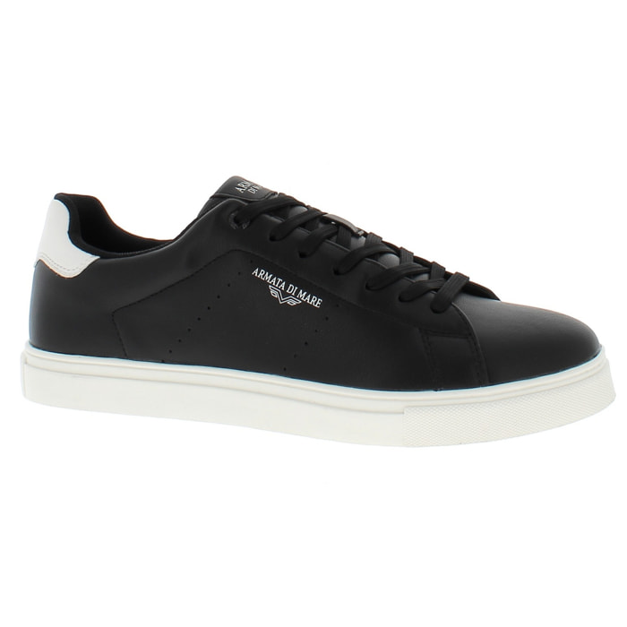 Armata di Mare Scarpe Uomo Sneakers Casual Stringate con Soletta Rimovibile in Memory Foam AMU 1D933 Black