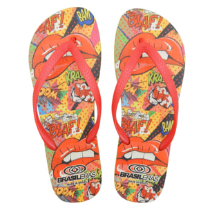 Chanclas de playa ,Printed Pop Art