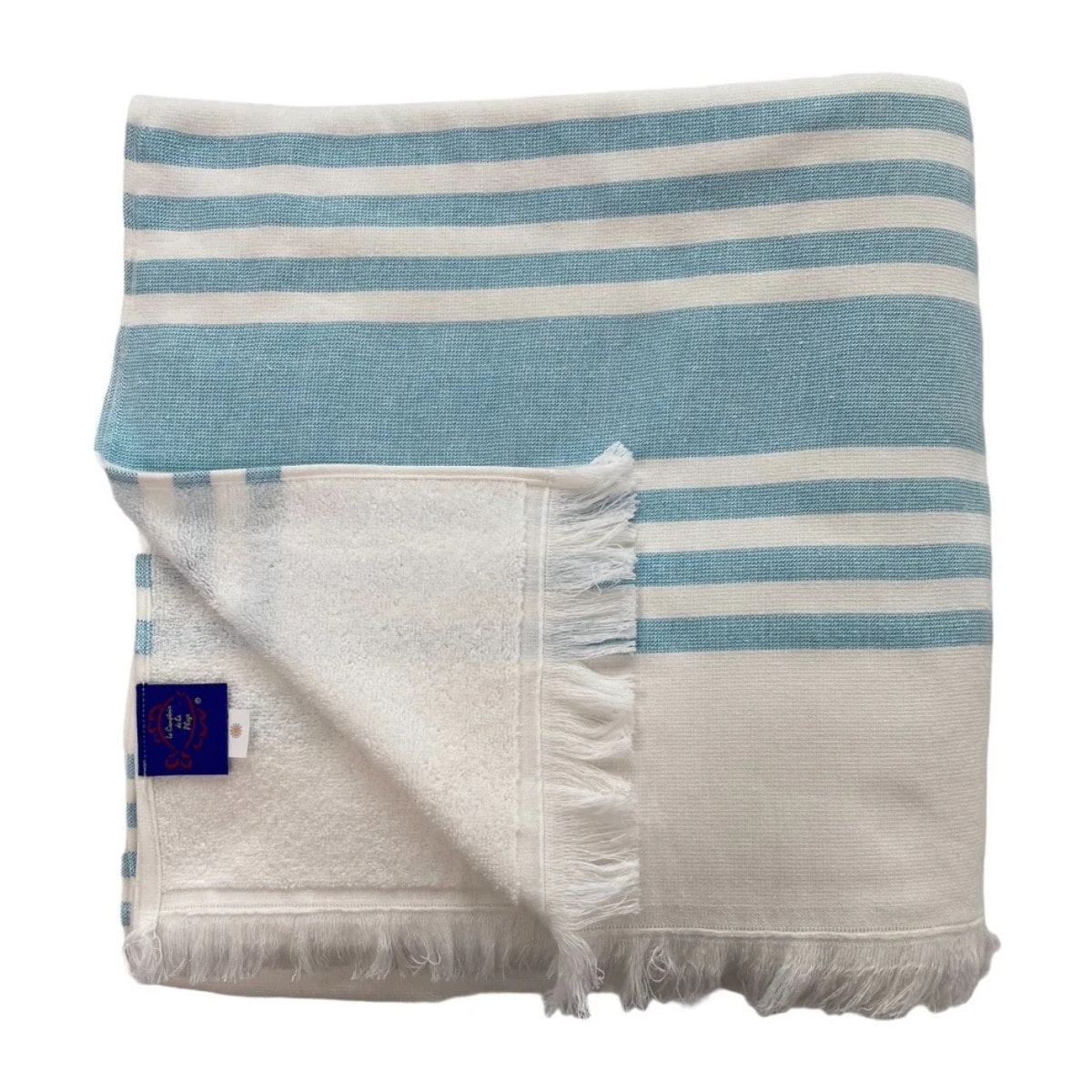 Fouta doublée éponge Karabuk XL Turquoise 140x180 380g/m²