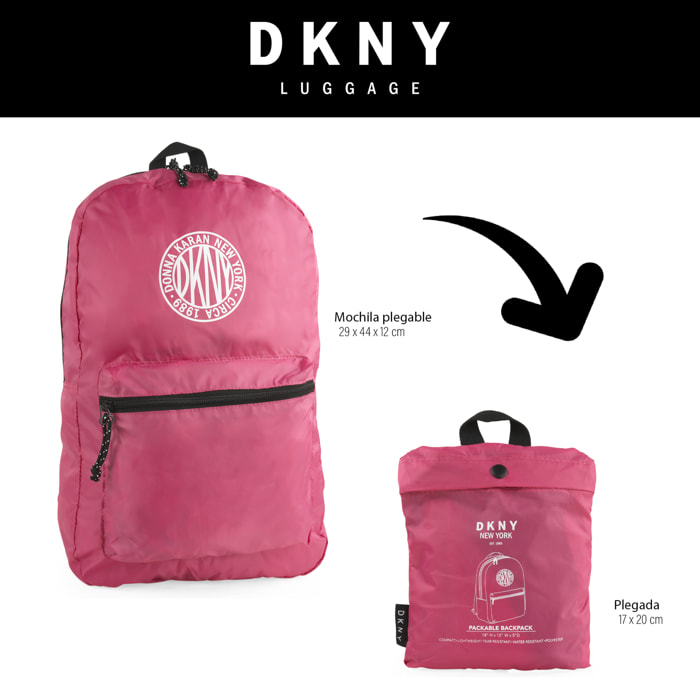 Mochila Casual/Ocio Dkny Dkny-928 Packable Rosa
