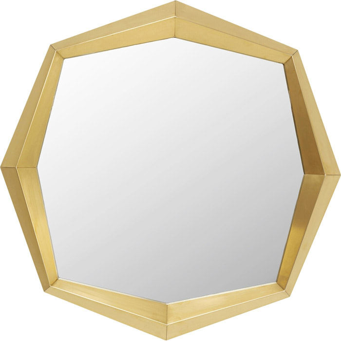 Miroir Octagon 80x80cm doré Kare Design