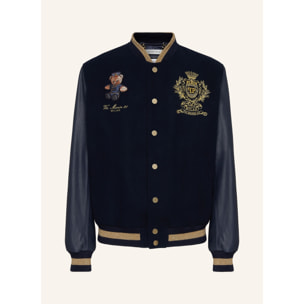 PHILIPP PLEIN Leather Bomber TEDDY
