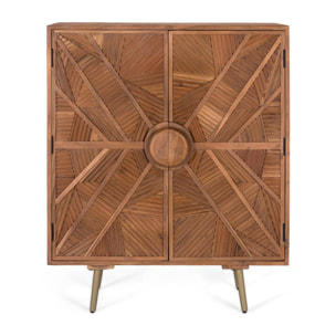Aparador de Madera de Mango Estilo Étnico Moderno