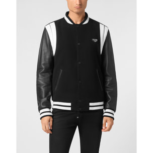 PHILIPP PLEIN Bomber de cuero