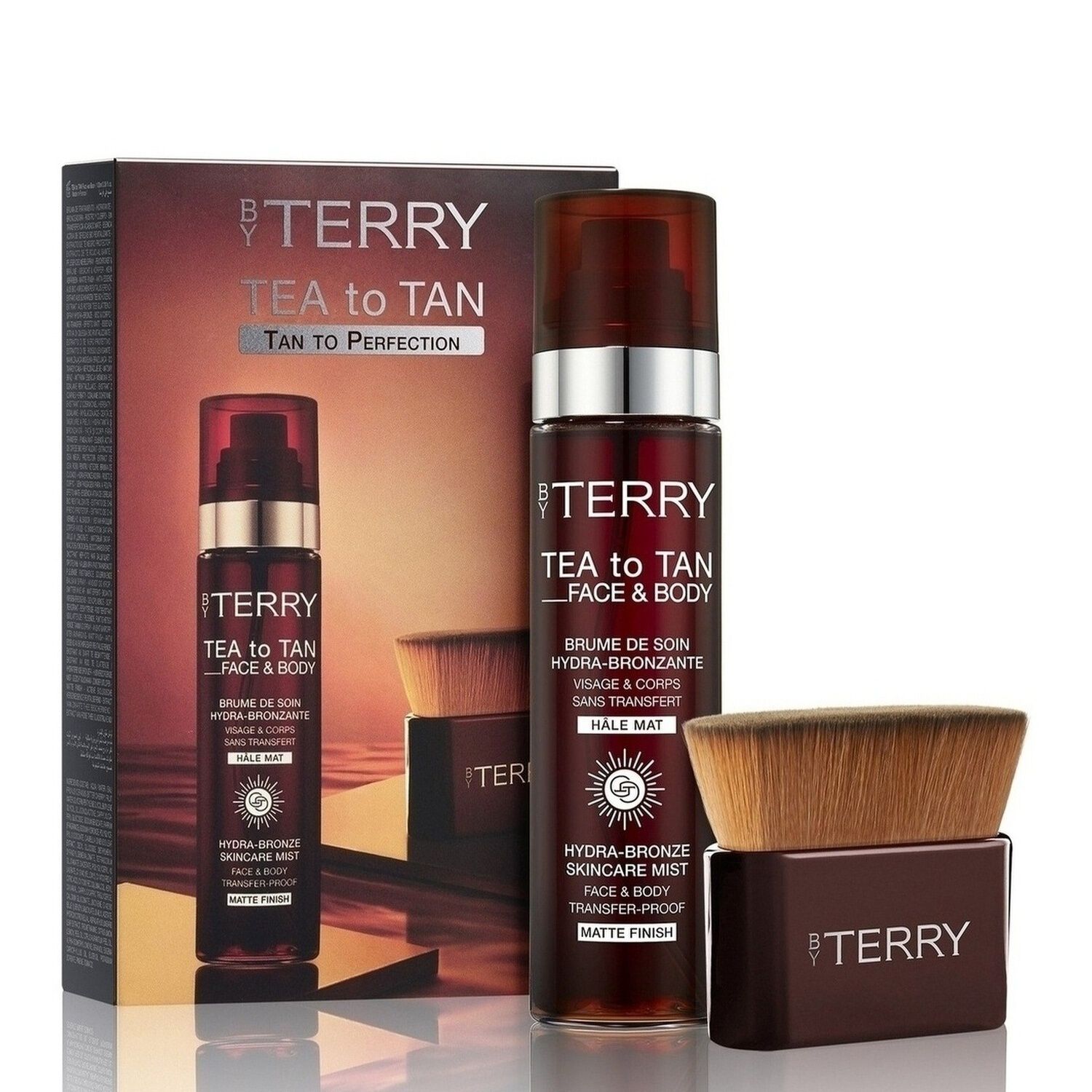 Tan To Perfection - Coffret Tea To Tan Face & Body 100ml + Pinceau Tool-Expert Face & Body Brush