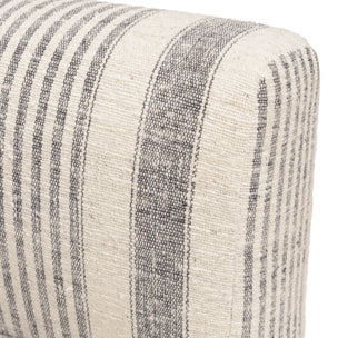 GLORIA - Canapé modulable 6 pièces en coton gris et beige