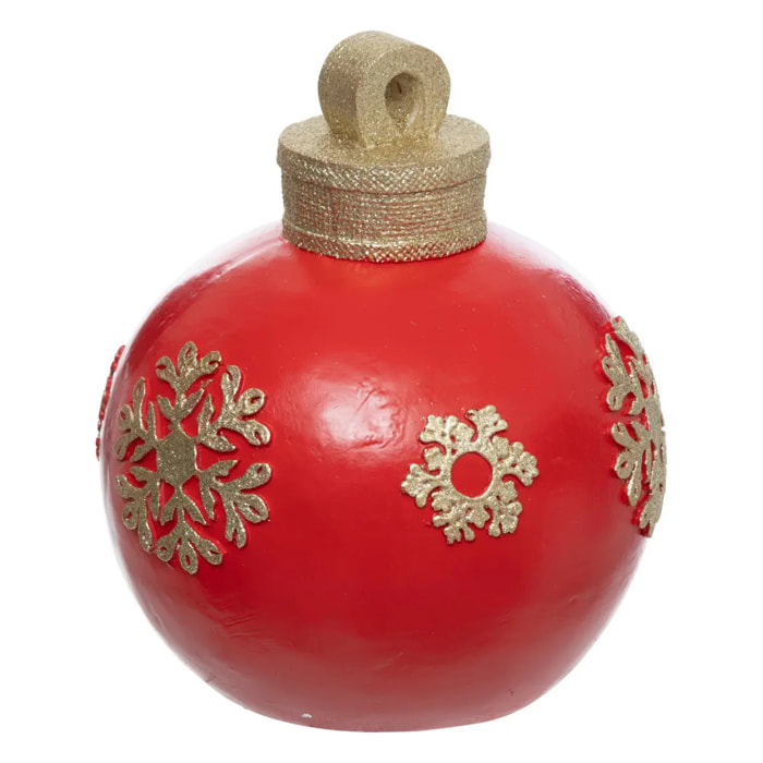 Boule résine rouge H26
