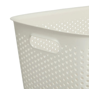 Panier "Tila" 17L gris en plastique