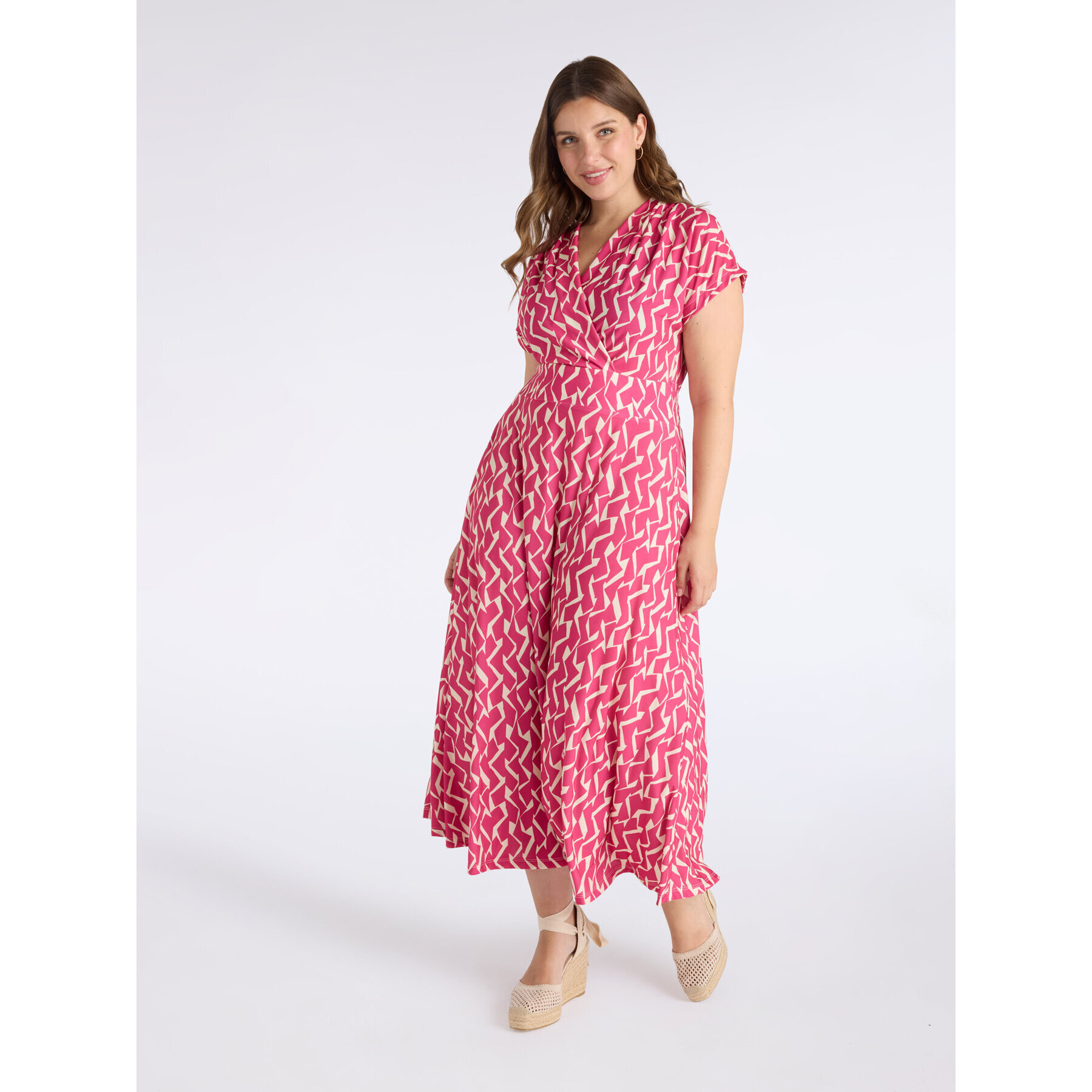 Fiorella Rubino - Vestido largo estampado - Fuchsia