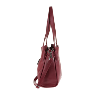 Borsa a spalla da donna Made in Italy - Modello Celeste Chic - 100% pelle - 36.0 x 24.0 x 10.0 cm