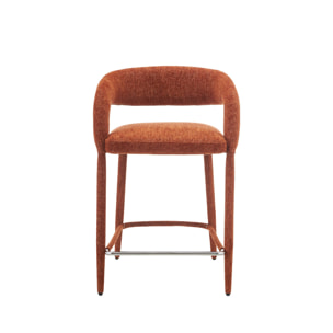 Tabouret de bar contemporain tissu (lot de 2) ALESSIA