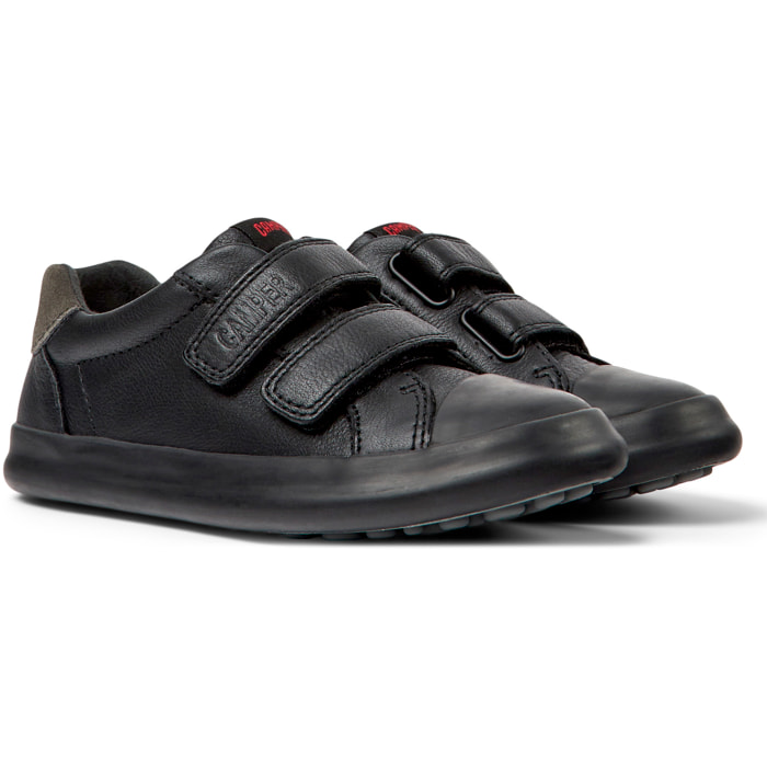 Sneakers - CAMPER Pursuit - Nero - Pelle liscia / Tessuto tecnico