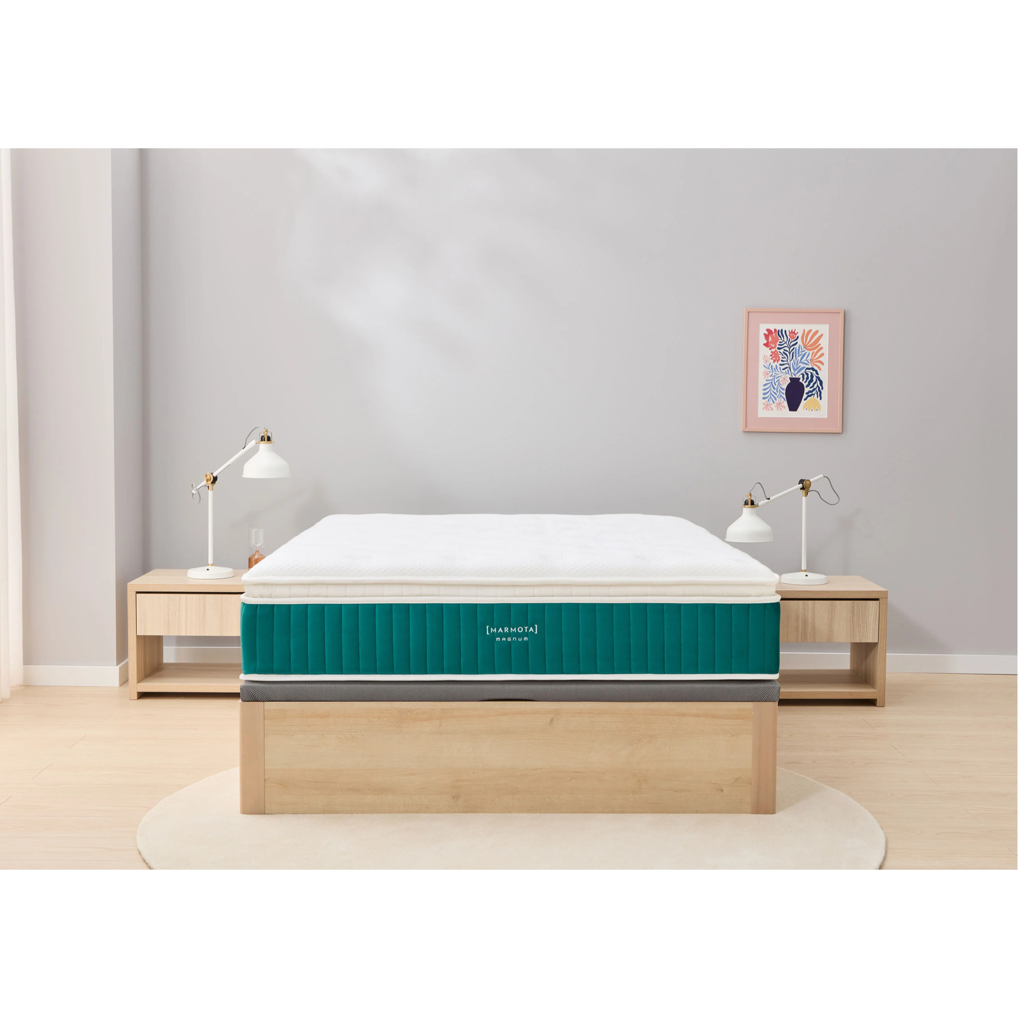 Pack Ahorro Colchón Magnum Viscoelástica - 34cm + canapé + almohada + protector