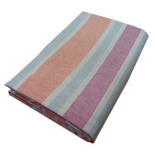 Copriletto copritutto tinto in filo rodry rosa 100% cotone riciclato