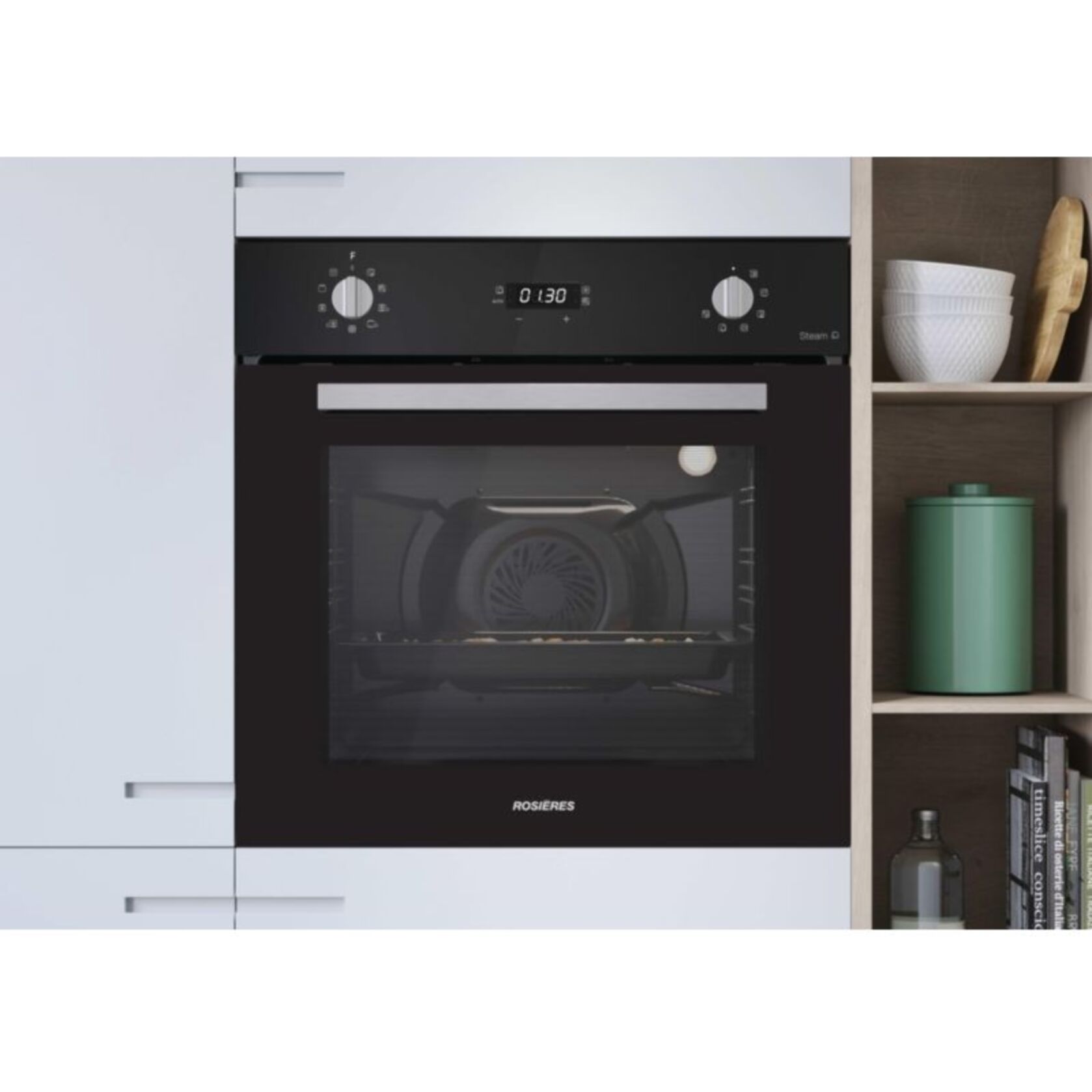 Four encastrable ROSIERES FC3O5871PN - Pyrolyse - Chaleur pulsée - Porte froide