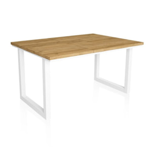 Mesa de comedor Altea Roble Blanco