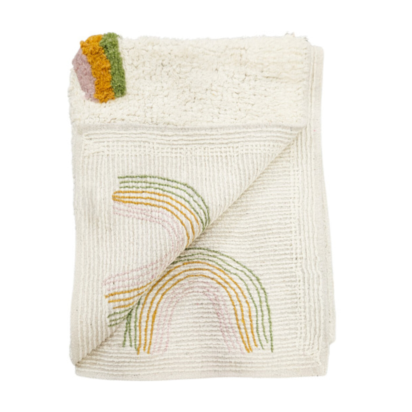 Tapis enfant rectangulaire arc-en-ciel 90 x150cm - RAINBOW
