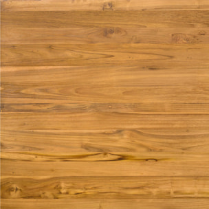 Table de jardin rectangulaire en bois de teck recyclé 10 personnes - Zia