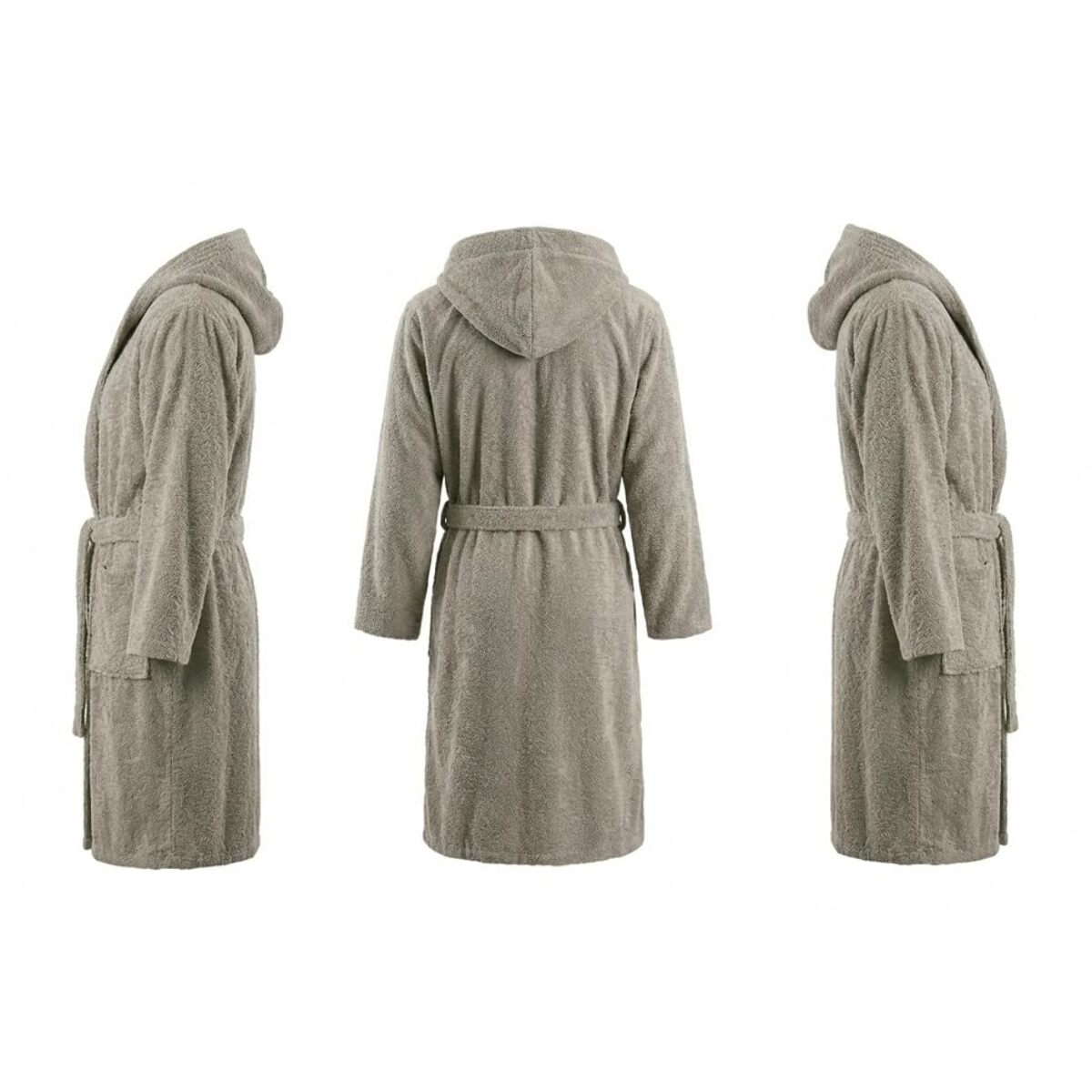 INTRECCI HOME Accappatoio Uomo e Donna, in Puro Cotone Jacquard 500 g, , Morbidezza Extra, Avvolgente, con Cappuccio e Tasche, Elegante e Confortevole,