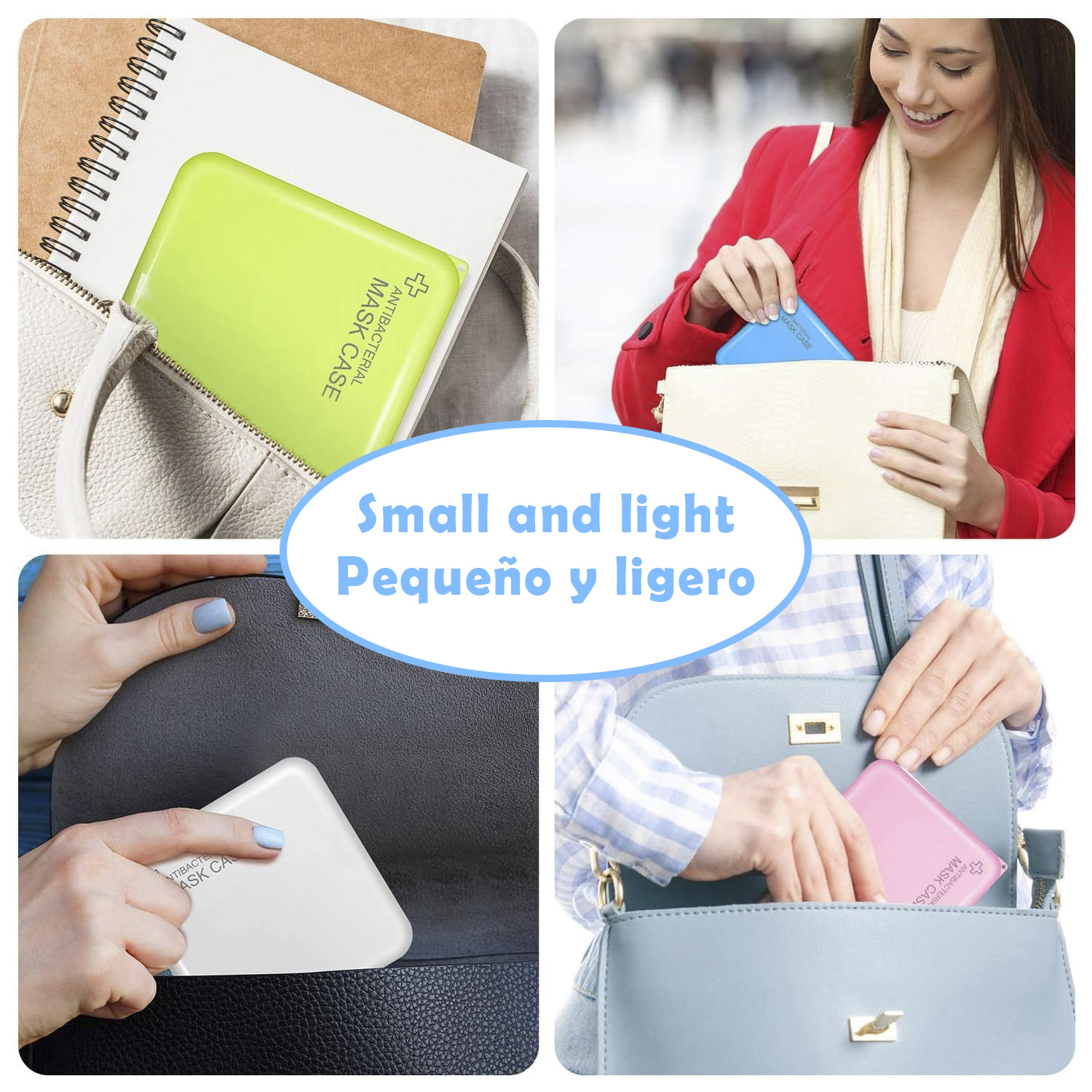 Porta maschera igienico quadrato slim