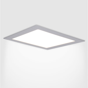 Forlight Downlight Ip23 Easy Square 225Mm Led 15,5W 3000K Gris 1371Lm
