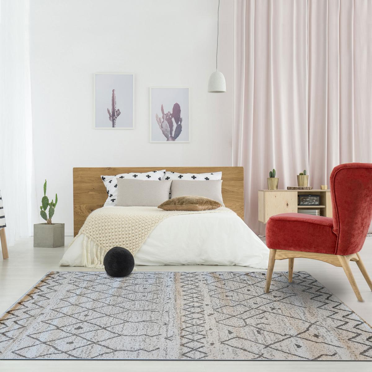 Tapis Bapo motif traditionnel Berbère