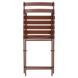Chaise de jardin Greensboro pliable acajou
