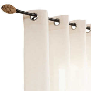 Tringle "Natura" ovale en métal 120-210