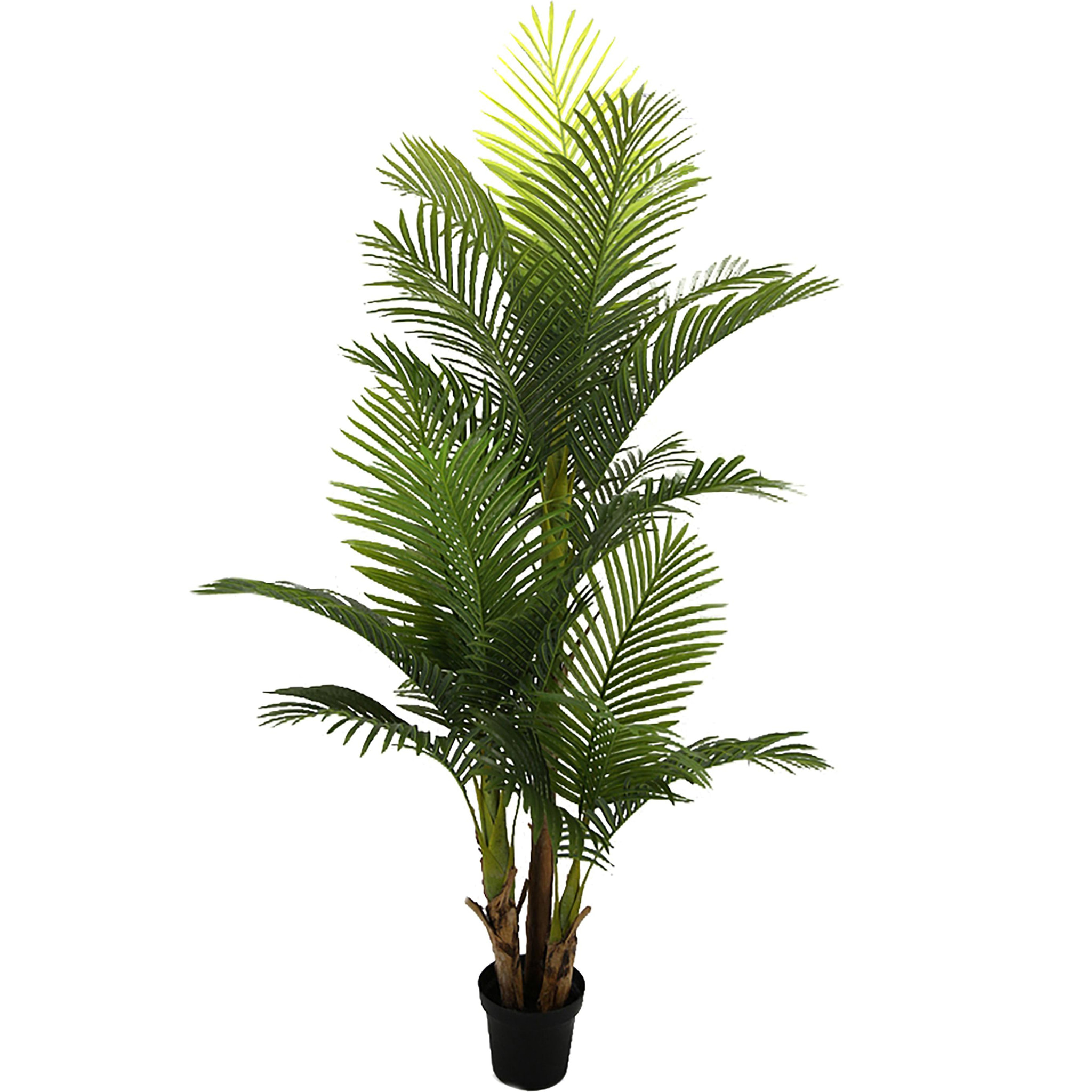 Areca Con Vaso H.190 Cm - Pezzi 1 - 100X190X100cm - Colore: Dorato - Bianchi Dino - Piante Artificiali