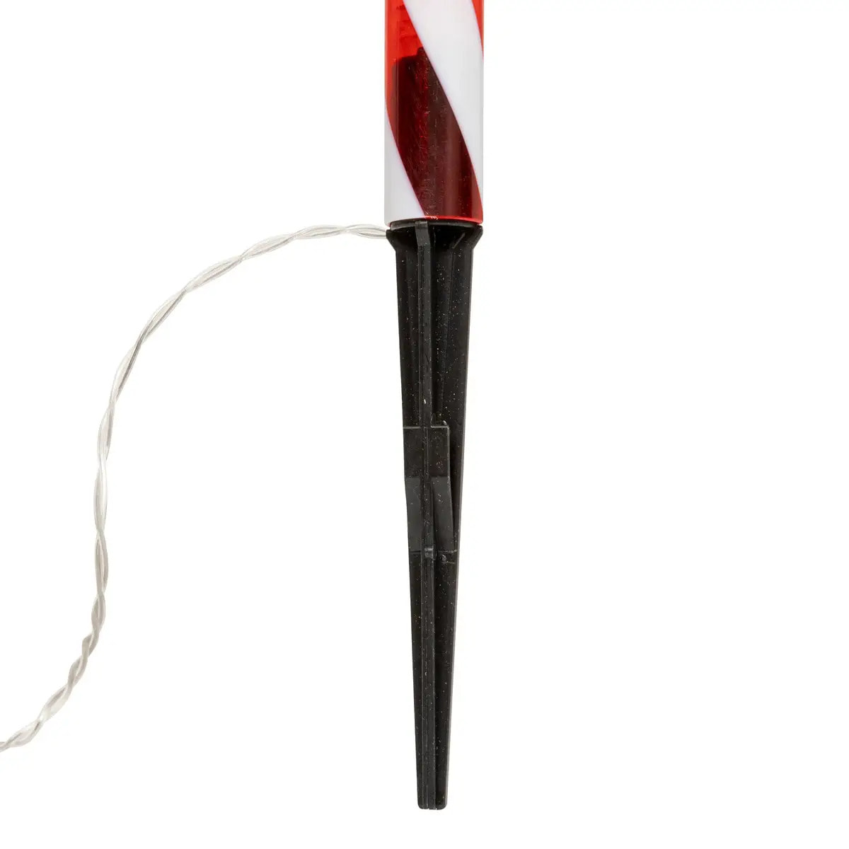 Décoration extérieure sucre d'orge lumineux 20 LED H.70cm