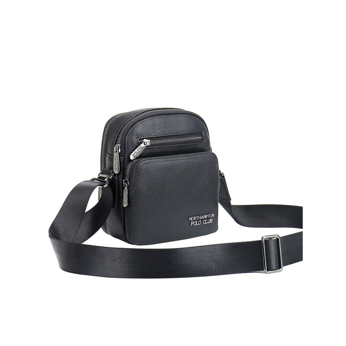 Borsa a tracolla  da uomo In Vera pelle Made in Italy 21x18x9,5 cm