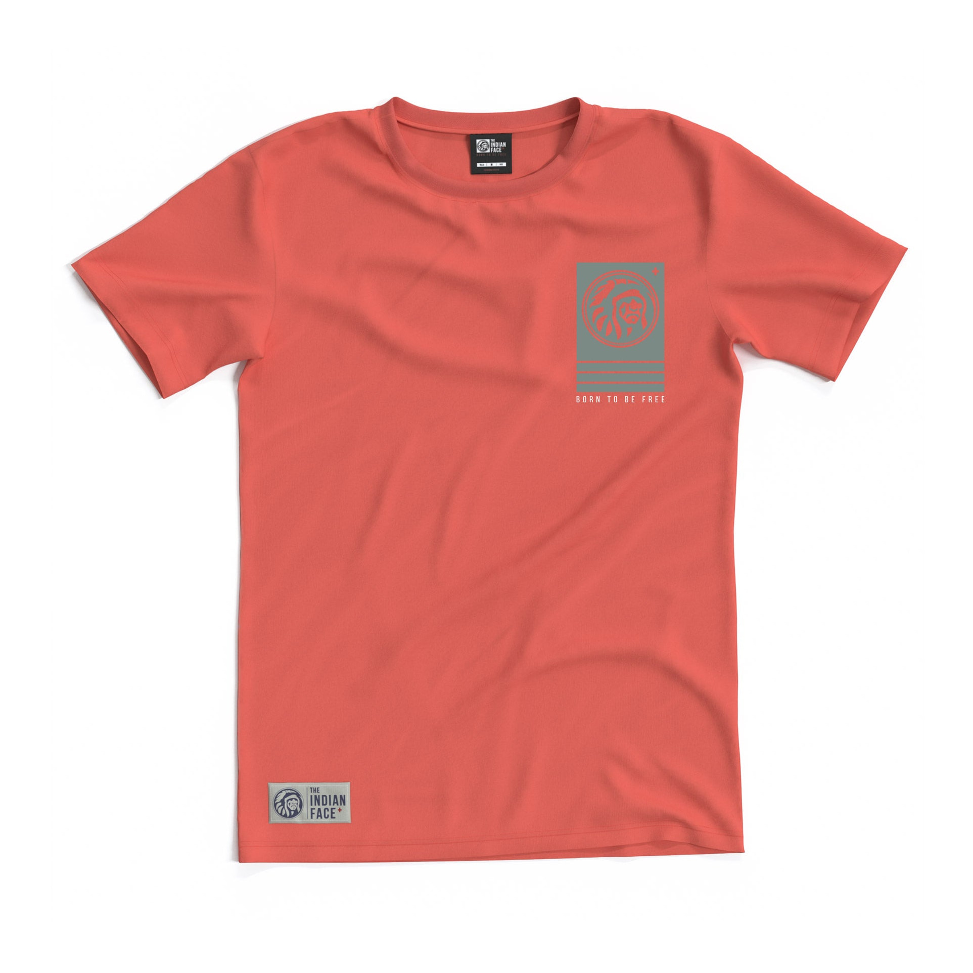 Camisetas The Indian Face Attitude Coral para hombre y para mujer