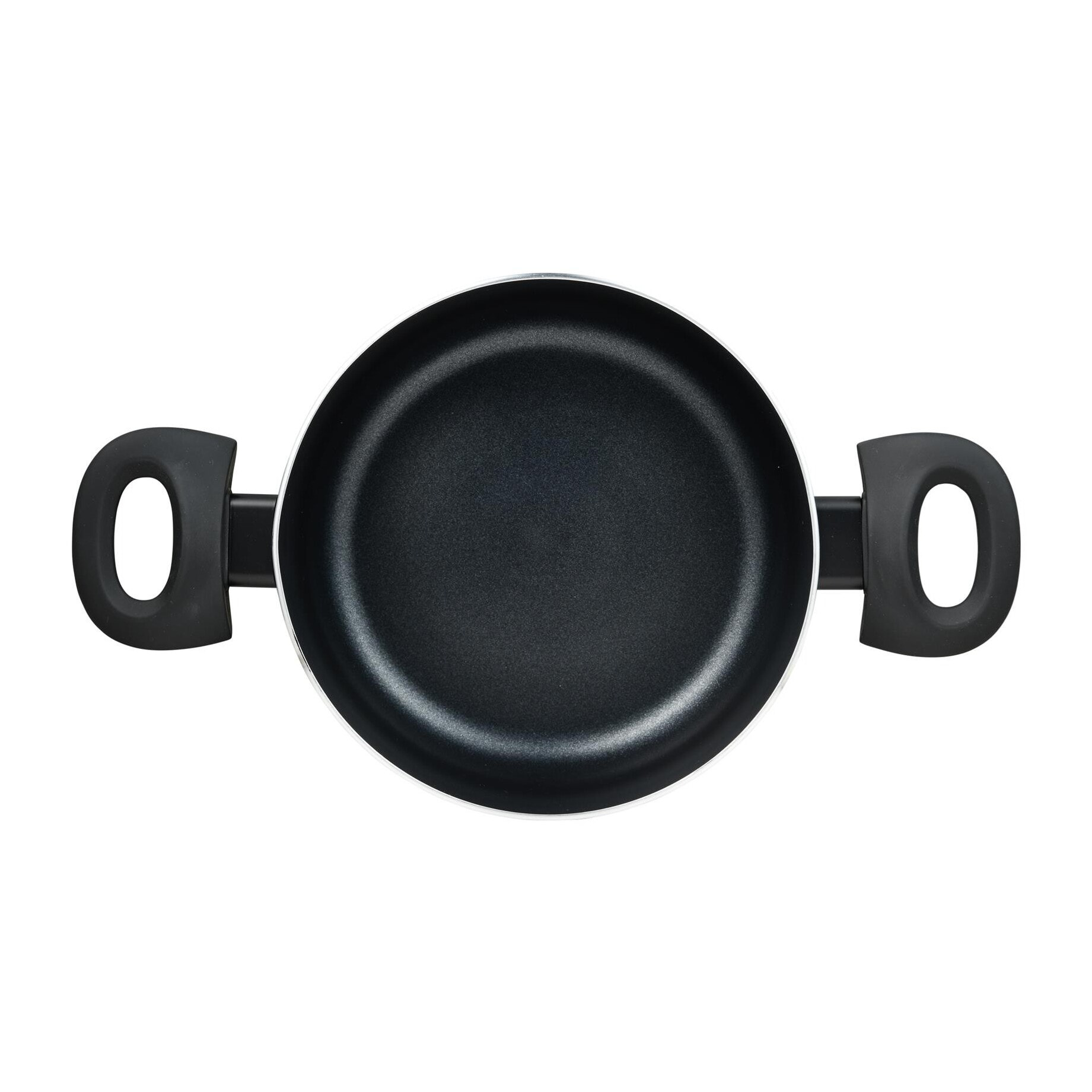 Cacerola con tapa en aluminio prensado, antiadherente, ideal para cocina diaria