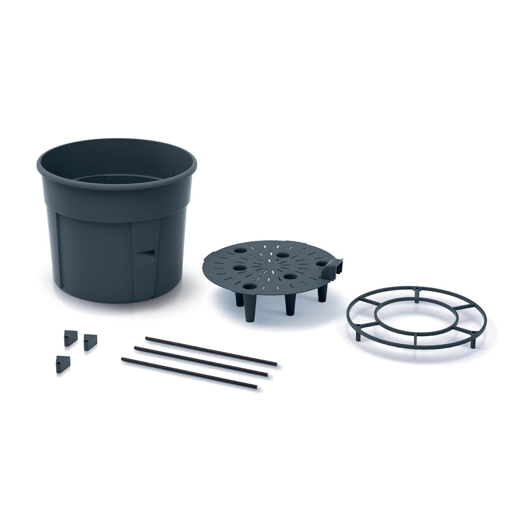 Macetero de tomates de plastico en color antracita