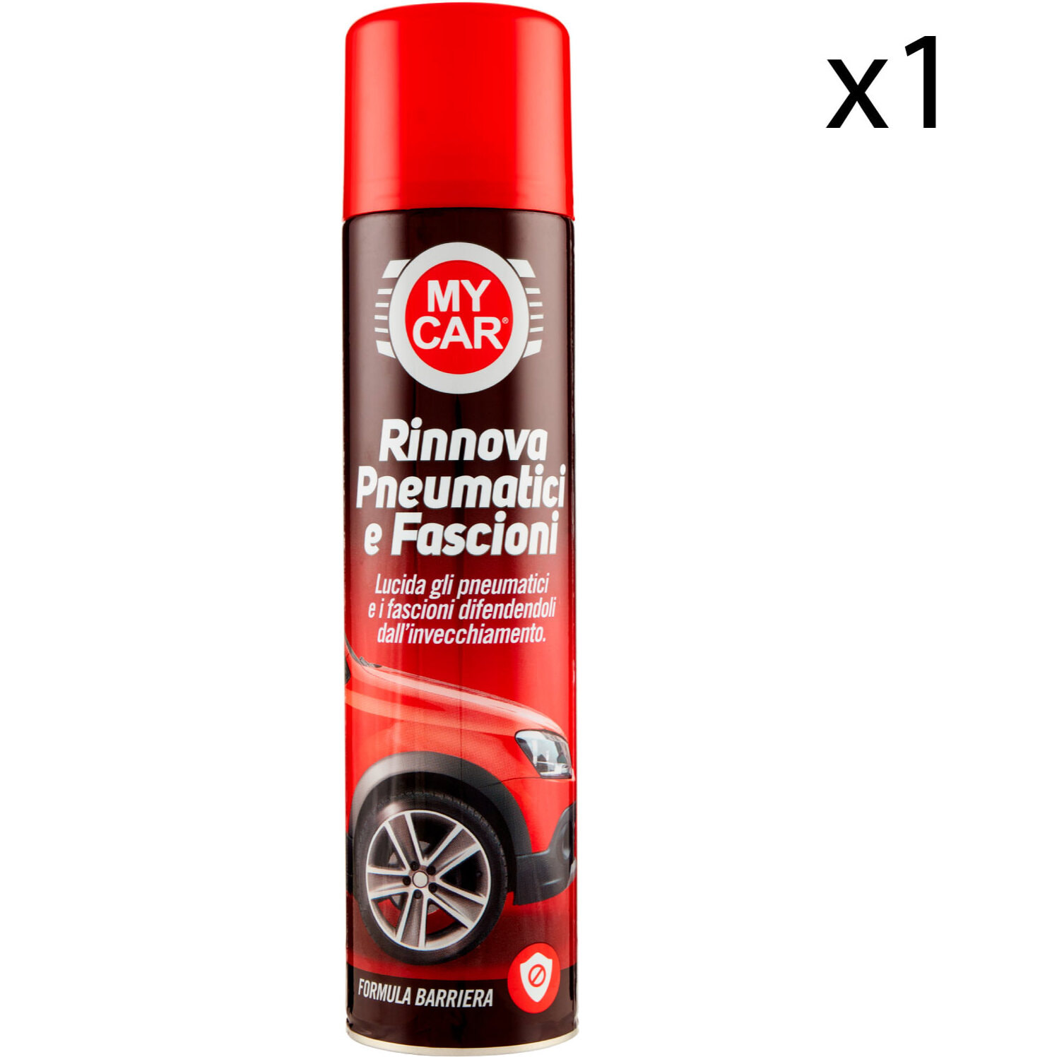 My Car Rinnova Pneumatici e Fascioni Spray Formula Senza Barriera - Flacone da 400ml