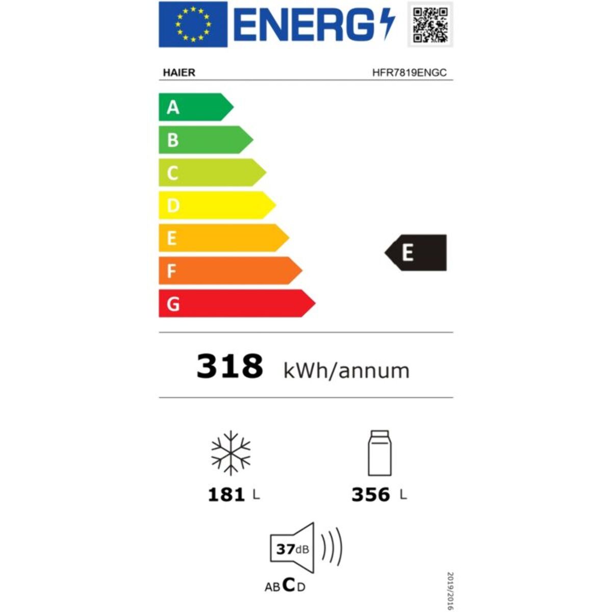 Réfrigérateur multi portes HAIER HFR7819ENGC