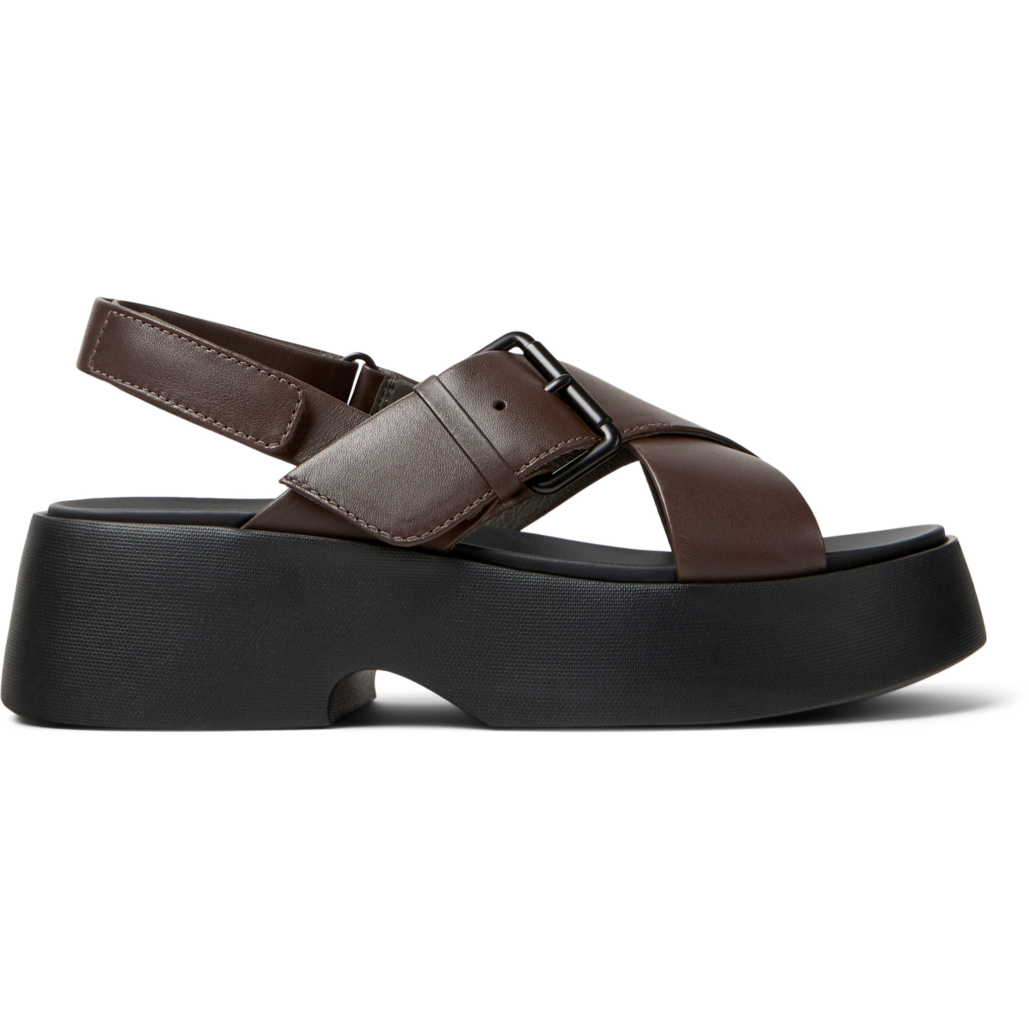Sandalias - CAMPER Tasha - Marron - Cuero liso