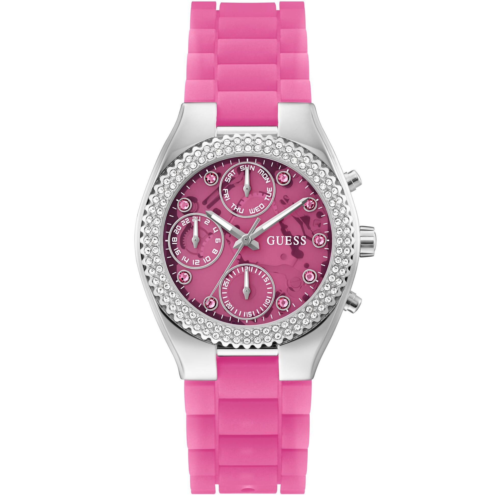 Guess Reloj Analógico De Cuarzo Sparkling Pink