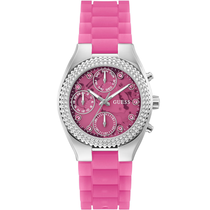 Guess Reloj Analógico De Cuarzo Sparkling Pink