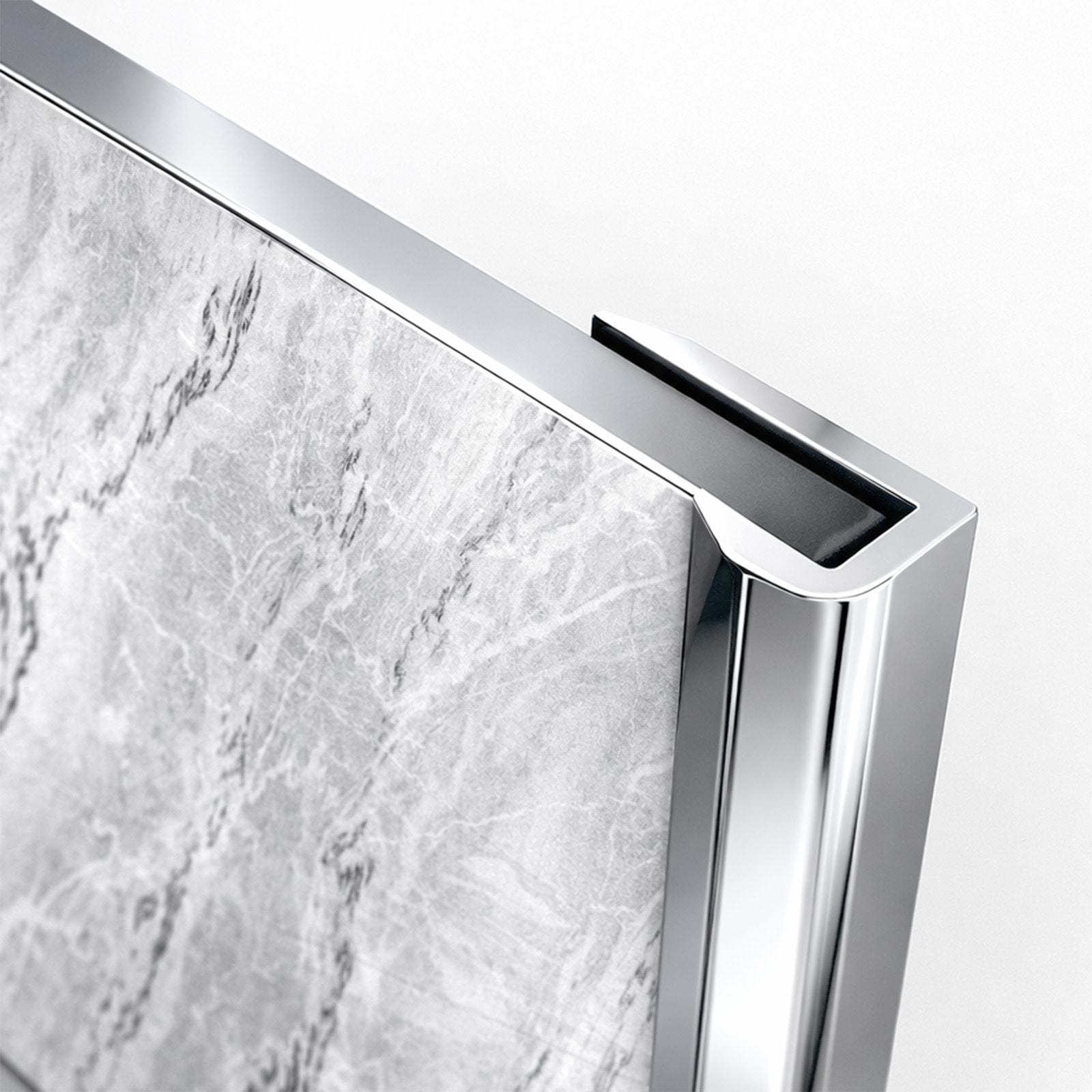 Pack 2 Panneaux Muraux Pierre Artic Storm 90x250cm + Profilés Chrome - STONE'IT