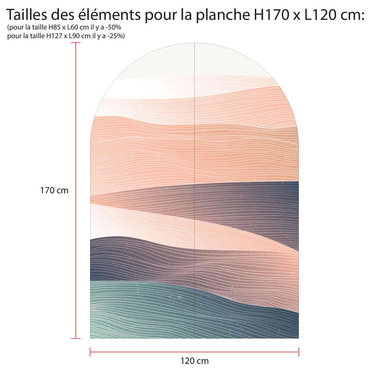 Papier peint intissé pré-encollé fresques géantes - ARCHE COUCHER DE SOLEIL