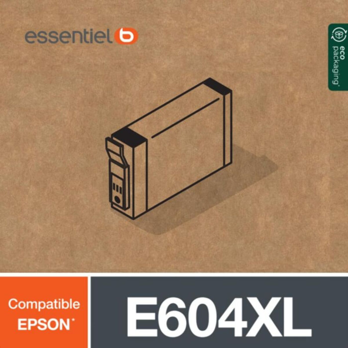 Cartouche d'encre ESSENTIELB E604 XL Noire