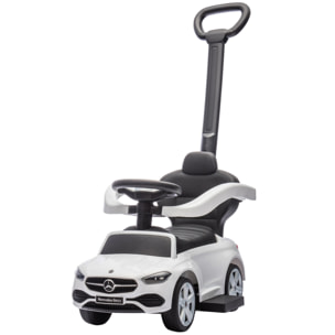 Porteur voiture enfant Mercedes-Benz classe C évolutif 18-36 mois effets sonores blanc