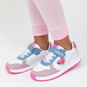 Zapatillas De Luces De Niña Barefoot Con Corazones