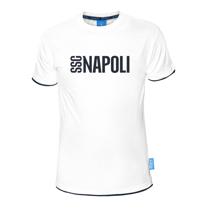 T-Shirt Manica Corta Uomo NAPOLI Cotone Prod. Ufficiale