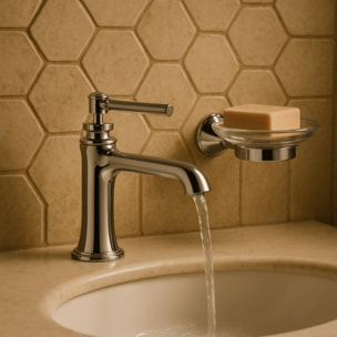 Lot de deux mitigeurs PAINI retro lavabo haut Lady's 180 Chromé