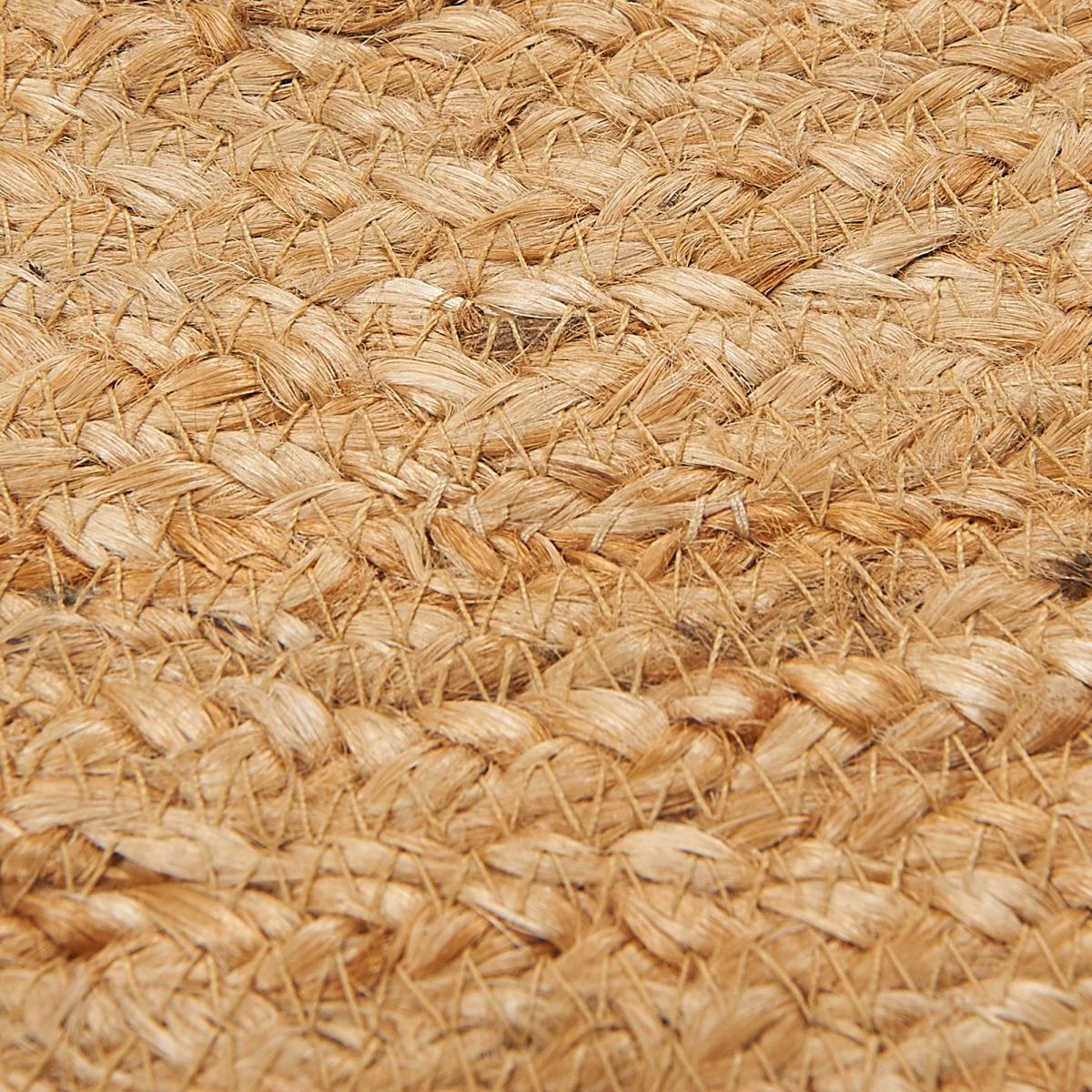 Tapis rond fait main en jute motif animaux LOMI